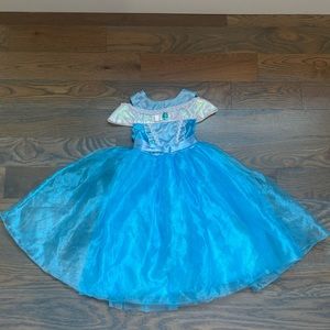 Blue princess dress up costume size 4